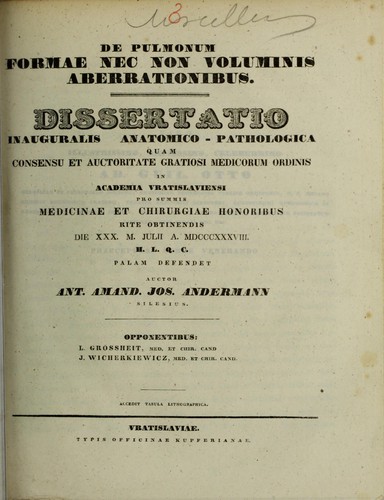 De pulmonum formae nec non voluminis aberrationibus