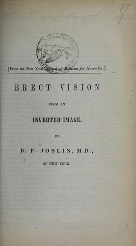 Erect vision from an inverted image