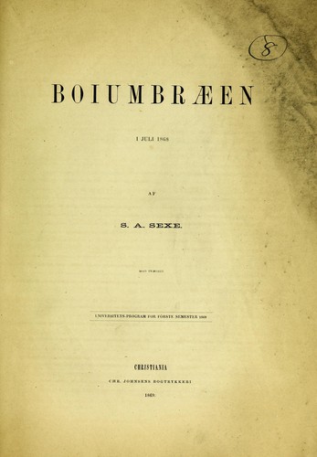 Boiumbræen i juli 1868