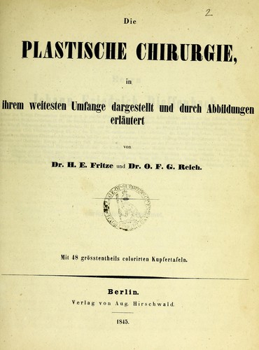 Die plastische Chirurgie