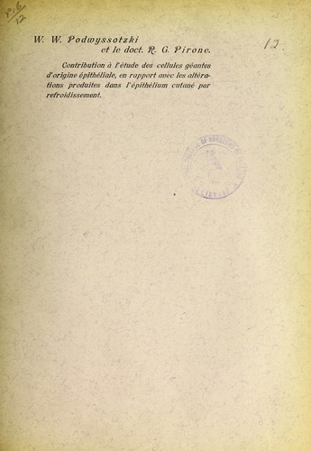 Contribution à l'étude des cellules géantes d'origine épithéliale