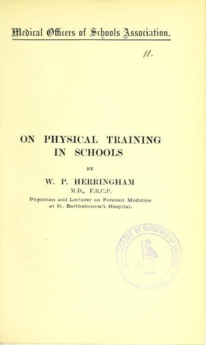 On physical training in schools