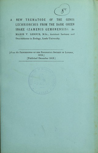 A new trematode of the genus Lechriorchis from the dark green snake (Zamenis gemonensis)