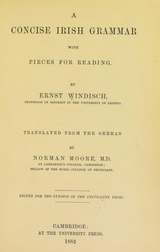 A concise Irish grammar
