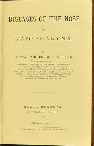 Diseases of the nose and nasopharynx