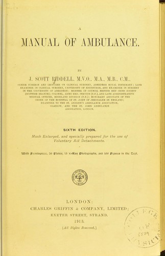 A Manual of ambulance