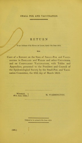 Smallpox and vaccination