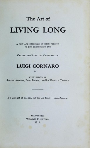 The art of living long