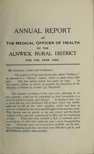 [Report 1922]