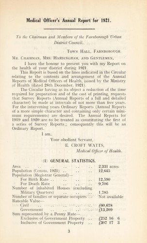 [Report 1921]