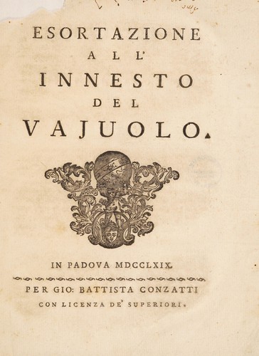 Esortazione all'innesto del vajuolo