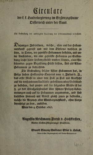 Die Bestrafung der unbefugten Ausübung der Hebammenkunst betreffend