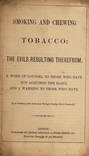 Smoking and chewing tobaccco