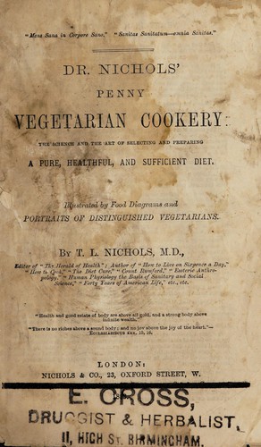 Dr. Nichols' penny vegetarian cookery