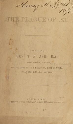 The plague of 1871
