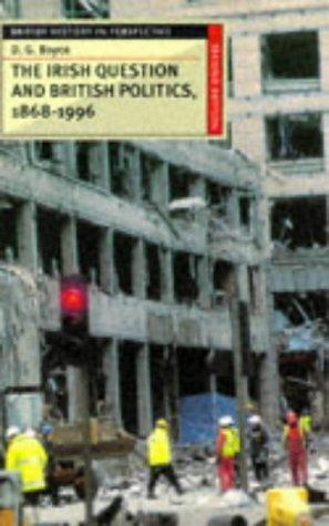 The Irish question and British politics, 1868-1996