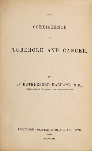 The coexistence of tubercle and cancer