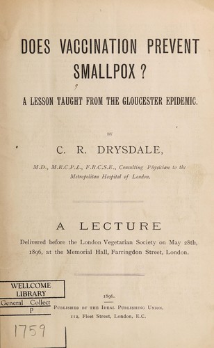 Does vaccination prevent smallpox?
