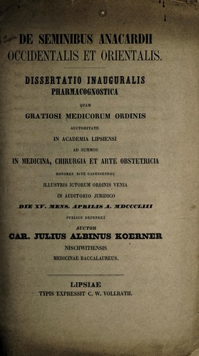 De seminibus anacardii