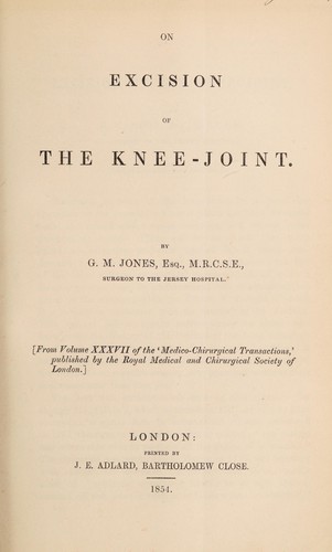 On excision of the knee-joint