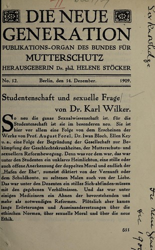 Studentschaft und sexuelle Frage