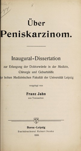 Über Peniskarzinom ...