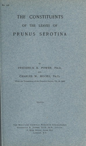 The constituents of the leaves of prunus serotina
