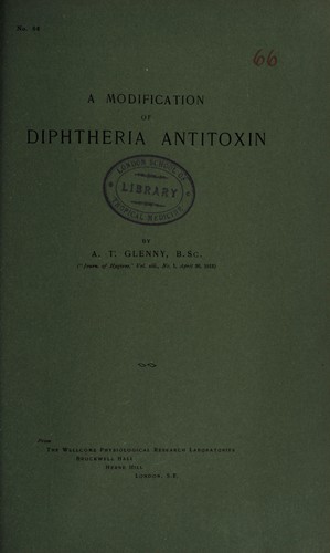 A modification of diphtheria antitoxin