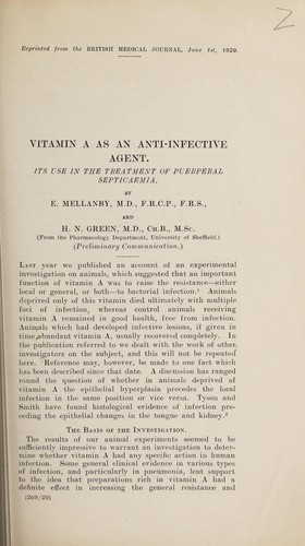 Vitamin A as an anti-infective agent