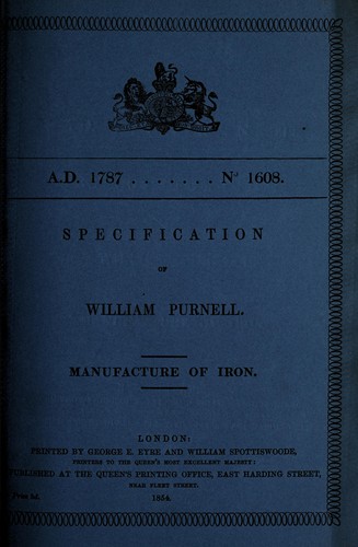 Specification of William Purnell