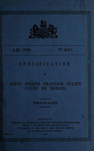 Specification of Louis Joseph Francois Julien Count de Robien