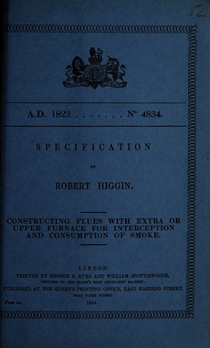 Specification of Robert Higgin