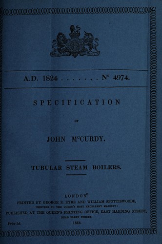 Specification of John McCurdy