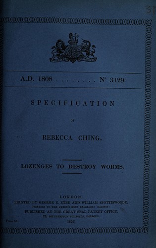 Specification of Rebecca Ching