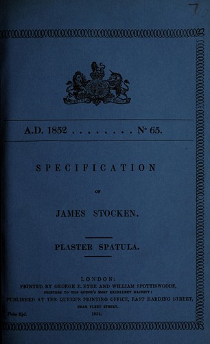 Specification of James Stocken