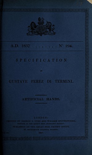 Specification of Gustave Perez di Termini