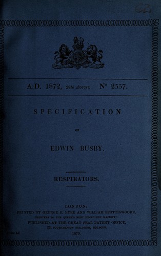 Specification of Edwin Busby