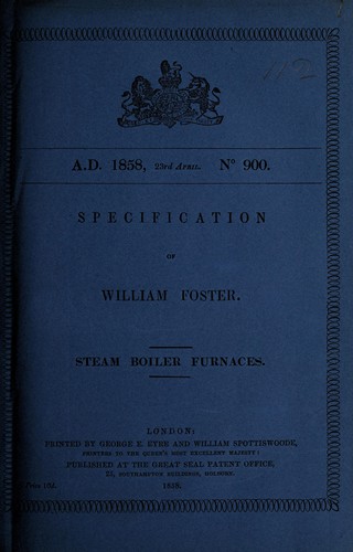 Specification of William Foster