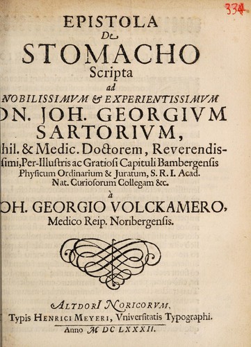 Epistola de stomacho