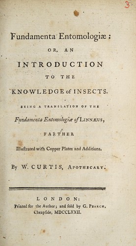 Fundamenta entomologiae, or, An introduction to the knowledge of insects