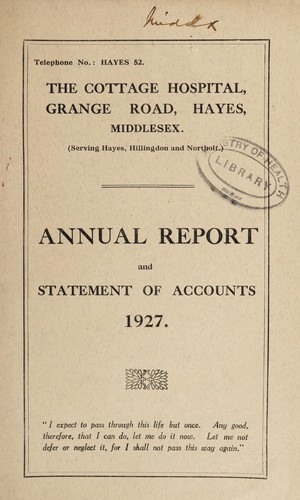 Annual report and statement of accounts