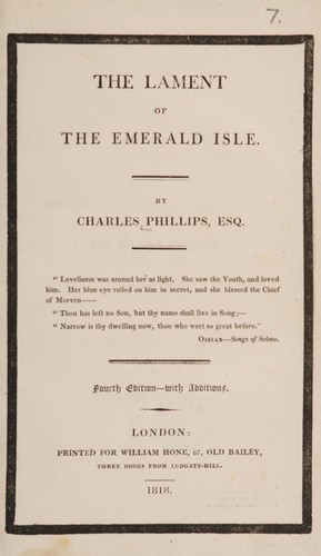 The lament of the Emerald Isle