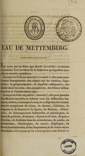 Eau de Mettemberg