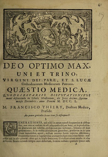 Quaestio medica ... An praeter genitalia sexus inter se discrepent?
