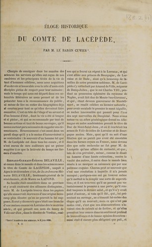 Histoire naturelle de Lacépède