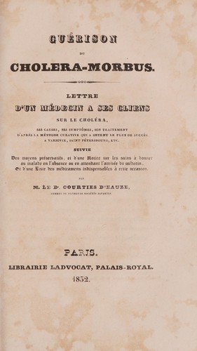 Guérison de choléra-morbus
