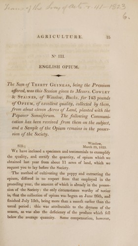 English opium