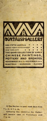 The Bahr collection of early Chinese paintings, pottery and bronzes