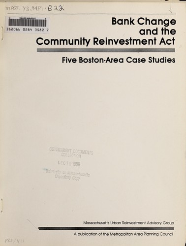 Bank change and the Community Reinvestment Act