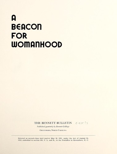 A beacon for womanhood